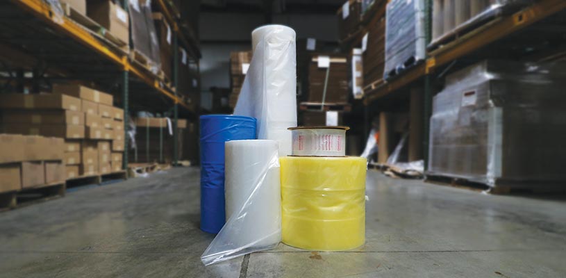 rolls-of-bags-and-sheeting-in-the-Binger-Shipping-Supplies-warehouse