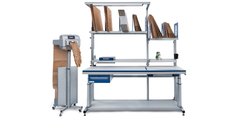 storopack's PAPERplus track machine with table integration